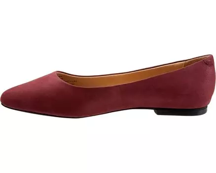 Туфли на плоской подошве Estee Trotters, темно-вишневый нубук