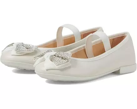 Туфли на плоской подошве Geox Kids Plie 83, белый