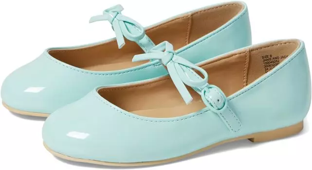Туфли на плоской подошве Janie and Jack Patent Bow Flat, цвет Multicolor