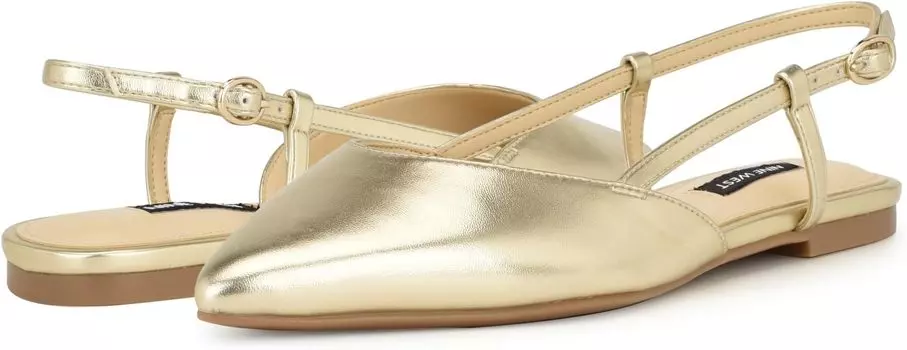 Туфли на плоской подошве Nine West Bircah, золотой