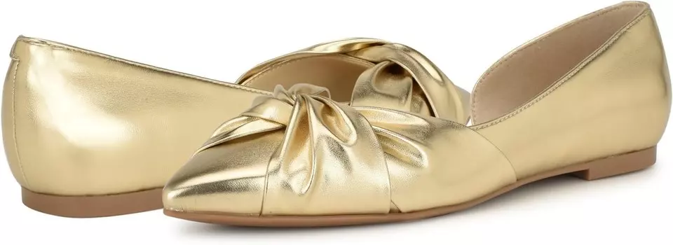 Туфли на плоской подошве Nine West Briane 3, цвет Gold 710