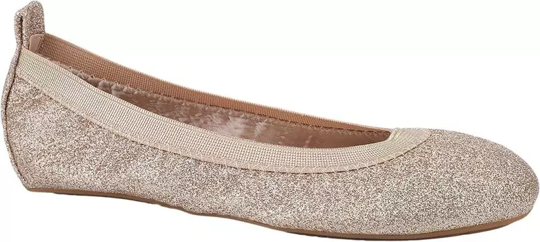 Туфли на плоской подошве Yosi Samra Miss Samara, цвет Gold Glitter