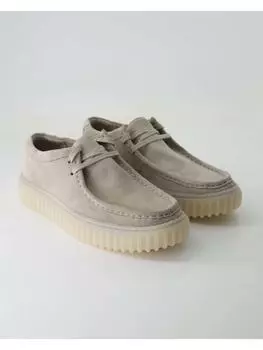 Туфли на шнуровке Clarks, бежевый