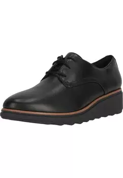 Туфли на шнуровке CLARKS, черный