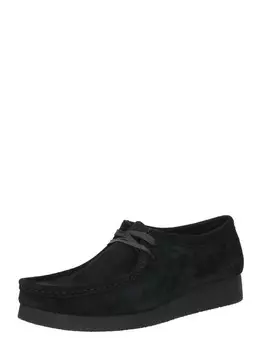 Туфли на шнуровке CLARKS Wallabee, черный