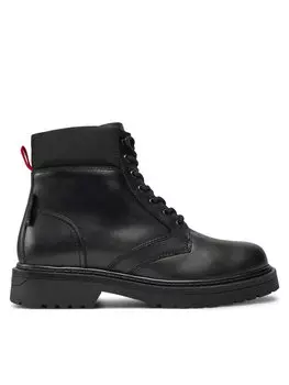 Туфли на шнуровке EM0EM01446 Tommy Jeans, черный