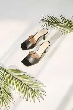Туфли на высоком каблуке из искусственной кожи на шпильке Forever 21, черный