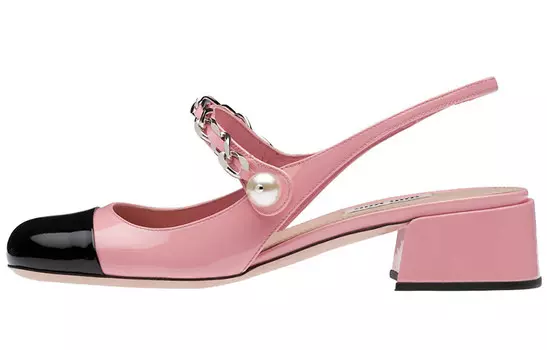 Туфли на высоком каблуке женские Miu Miu, розовый