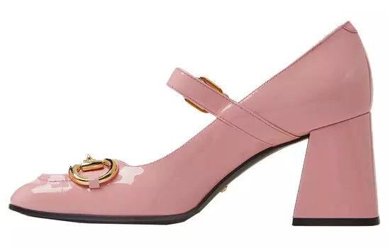 Туфли на высоком каблуке женские розовые Gucci