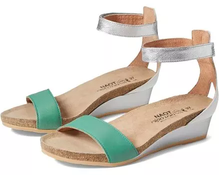 Туфли Naot Pixie, цвет Soft Jade Leather/Soft White Leather/Soft Silver Leather