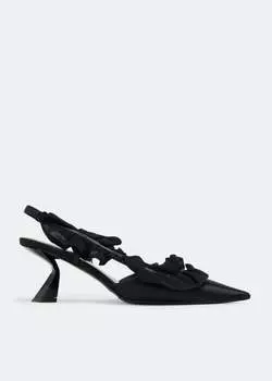 Туфли Nensi Dojaka Satin Slingback, черный