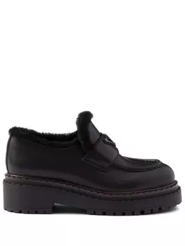 Туфли Prada из овчины, черный