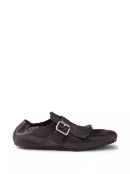 Туфли с бахромой Prada, коричневый