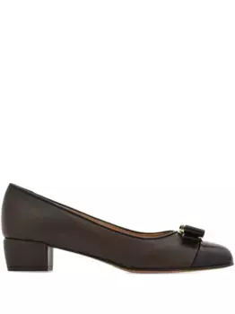 Туфли с бантом Ferragamo, коричневый