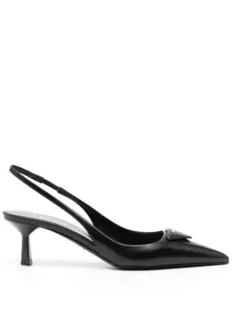Туфли с логотипом Prada, черный
