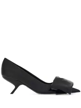Туфли с объемным бантом Ferragamo, черный
