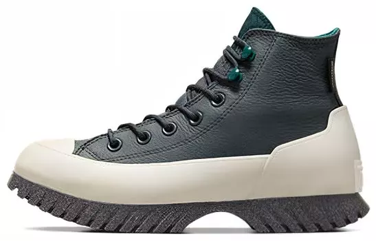 Туфли с выступами из холста унисекс с высоким верхом зеленые Converse