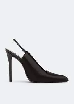 Туфли Saint Laurent Raven Slingback, черный