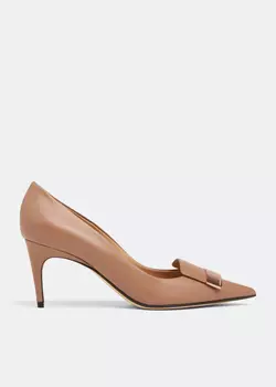 Туфли Sergio Rossi Leather, коричневый