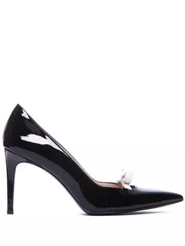 Туфли Stuart Weitzman Felicity Bow 85 мм, черный