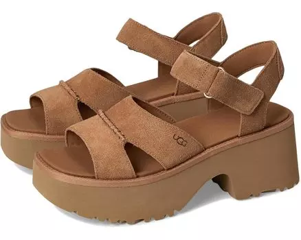 Туфли UGG New Heights Ankle Strap, цвет Chestnut