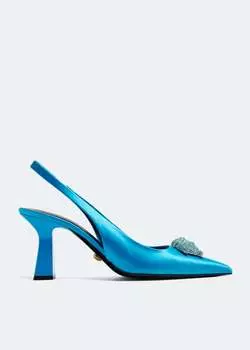 Туфли Versace La Medusa Slingback, синий
