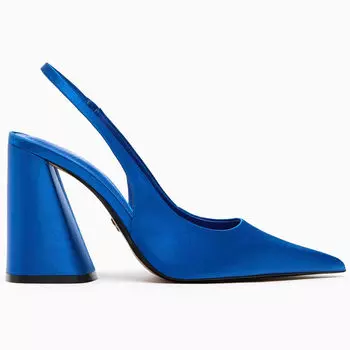 Туфли Zara Block Heel Slingback, синий