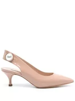 Туфли женские на каблуке Casadei, бежевый