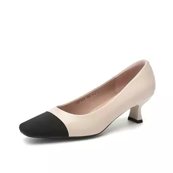 Туфли женские на высоком каблуке Quicheshoes, бежевый