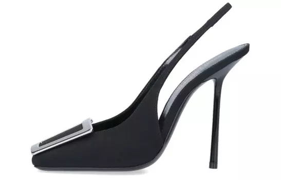 Туфли женские Saint Laurent на высоком каблуке, черный