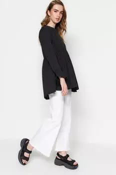 Туника - Черный - Классический крой Trendyol Modest, черный