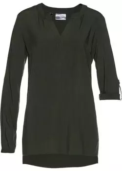 Туника из вискозы Bpc Selection, зеленый