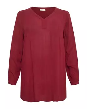 Туника KAFFE CURVE Cami, бордо