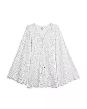 Туника Little Noah для девочек PilyQ - Big Kid PQ Swim, цвет White