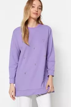 Туника – стандартный крой Trendyol Modest, фиолетовый
