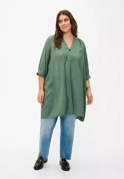 Туника With 3/4 Sleeves Zizzi, утино-зеленый