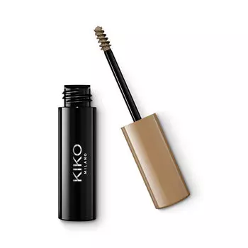 Тушь для бровей 02 средне-коричневый Kiko Milano Eyebrow Fibers, 4,2 мл