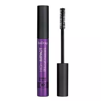 Тушь для ресниц High Impact Lift & Curl, 10 секунд, объемная тушь для ресниц 31 Intense Black, 9 мл Isadora