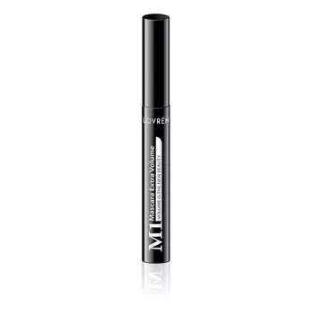 Тушь для ресниц M1 Extra Volume, без объема и подкручивания, без никеля, без парабенов, дерматологически протестирована на содержание фталатов, изготовлена из натурального воска, черная, 10 мл Lovren