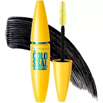 Тушь для ресниц Maybelline Colossal черная водостойкая 10 мл, Maybelline New York