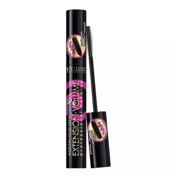 Тушь для ресниц с эффектом удлинения объема Eveline, 10 мл (black)