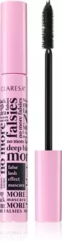 Тушь с эффектом накладных ресниц Claresa No More Falsies, Deep Black 10 g