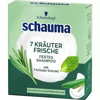 Твердый шампунь 7 трав 60г, Schauma