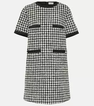 Твидовое мини-платье MONCLER, разноцветный