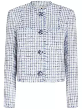 Твидовый жакет ETRO, синий