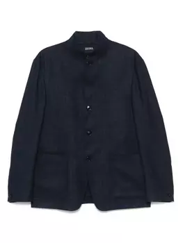 Твиловый пиджак Zegna, синий