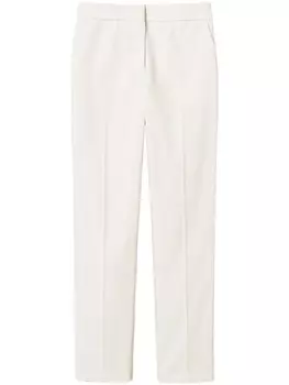 TWINSET габардиновые брюки прямого кроя, белый