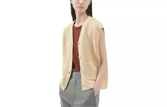 U Коллекция Трикотаж Женский Кремовый Uniqlo