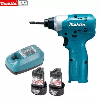Дрель электрическая Makita TD091DNWE + аккумулятор 1.3ah