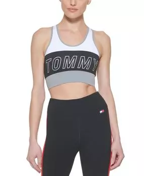 Ударопрочный спортивный бюстгальтер с цветными блоками Tommy Hilfiger, мульти
